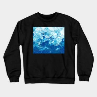 Shades of Blue Texture Crewneck Sweatshirt